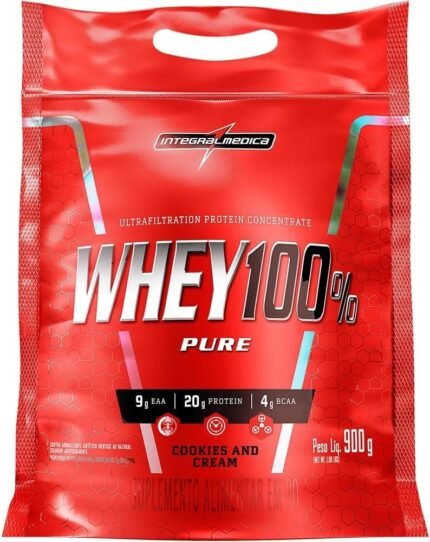 Whey 100% Pure 900g Refil Integralmedica